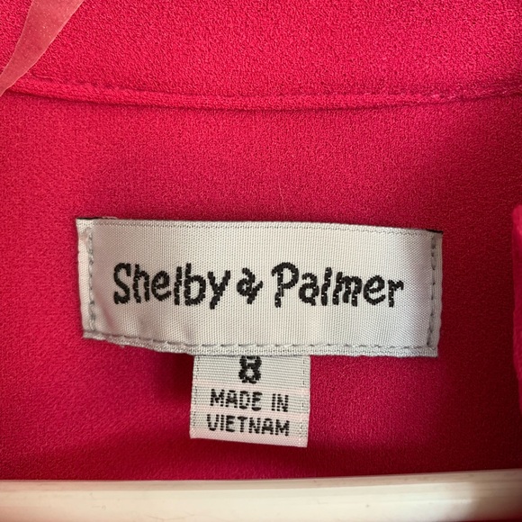 Pink Collared 40s Style Dress by Shelby & Palmer - Picture 3 of 5